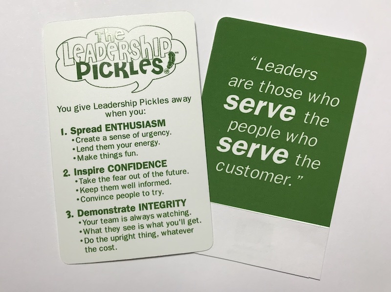 Leadership Pickles Pocket Reminder Cards