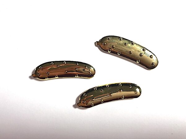 Gold Metal Pickle Lapel Pins